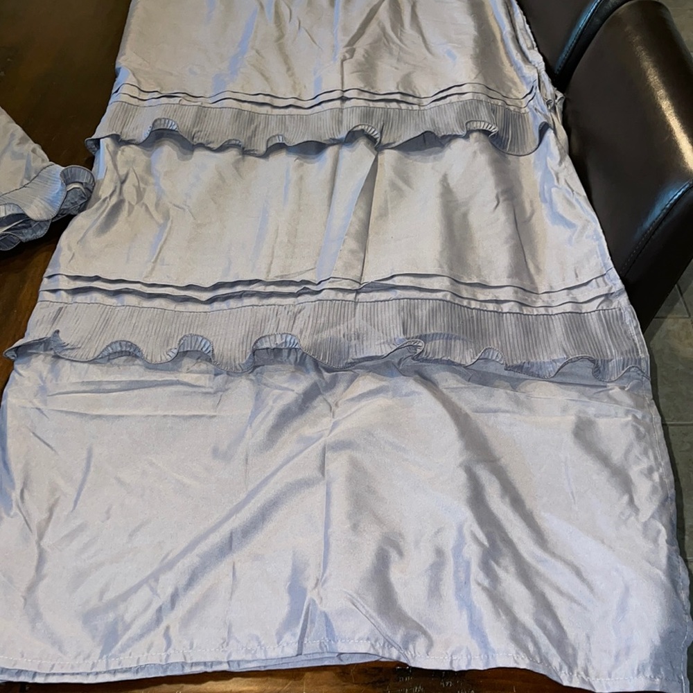 Gray Panels and Valances with Ruffles